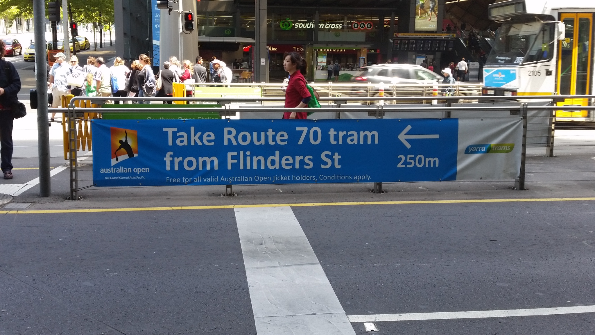 Australian Open PVC Directional Banner