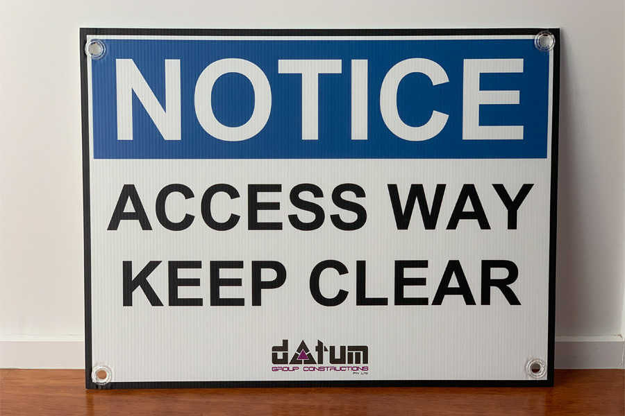Corflute Signage